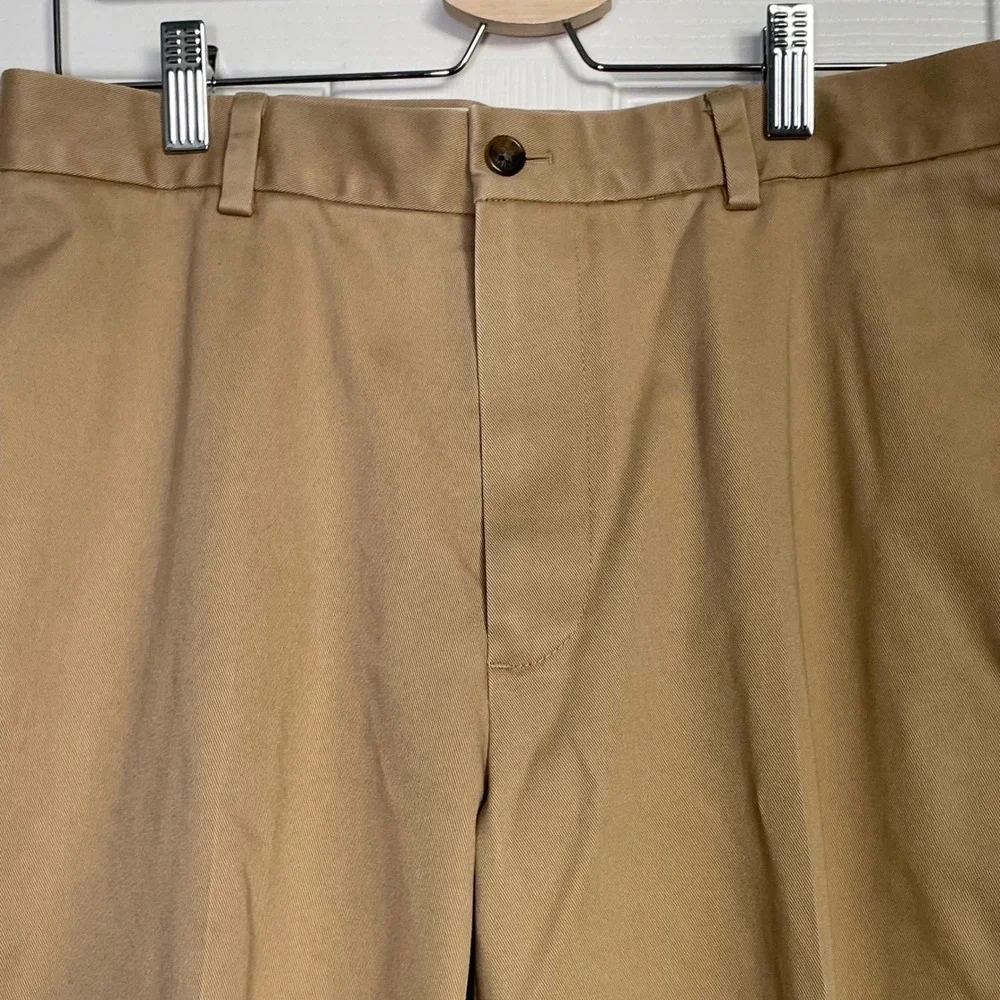 Brooks‎ Brothers Advantage Chino Clark Fit Khaki Pants Mens 33x32 Tan Cotton